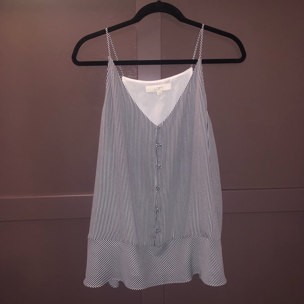 Striped LOFT tank top